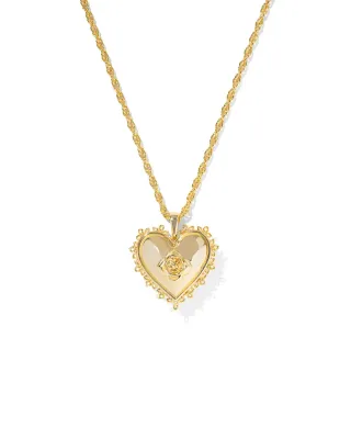 Kendra Scott Mallory Rose Locket, Gold