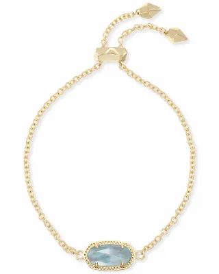 Kendra Scott Elaina Bracelet, Gold/Light Blue Illusion
