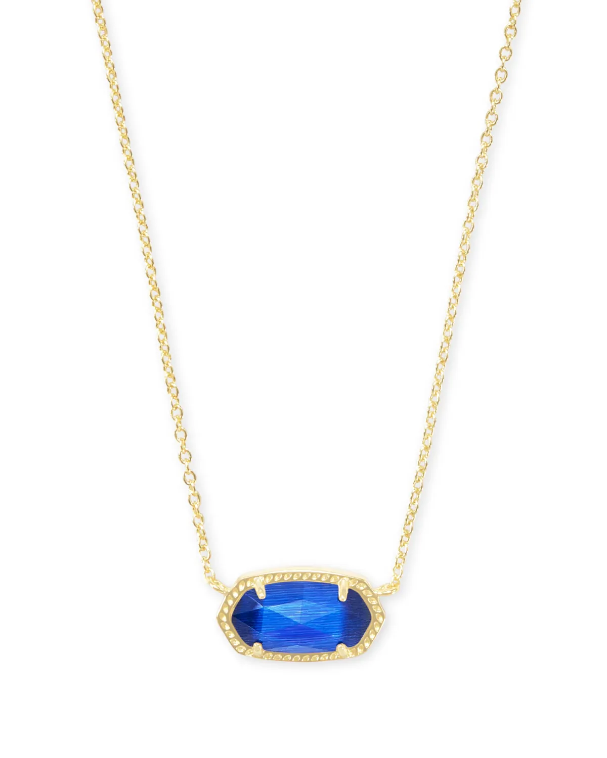 Kendra Scott Elisa Necklace, Gold/Cobalt Cat’s Eye