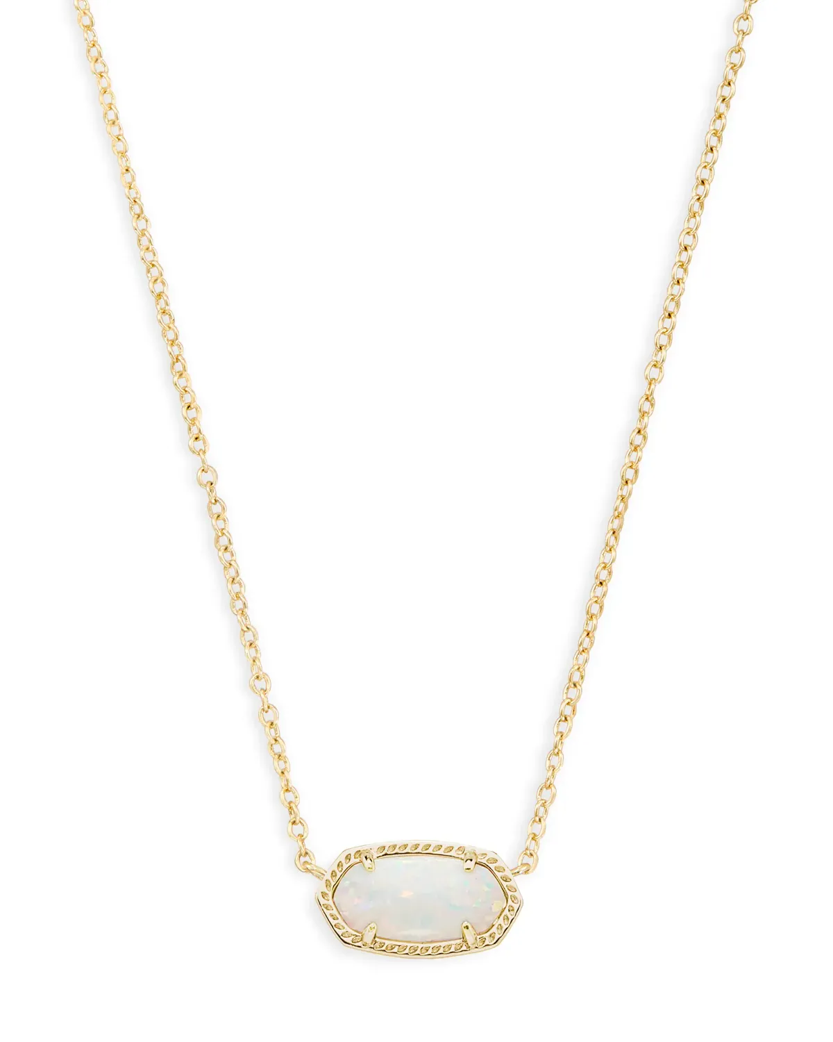 Kendra Scott Elisa Necklace, Gold/White Opal