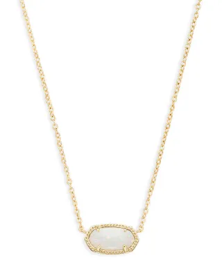 Kendra Scott Elisa Necklace, Gold/White Opal