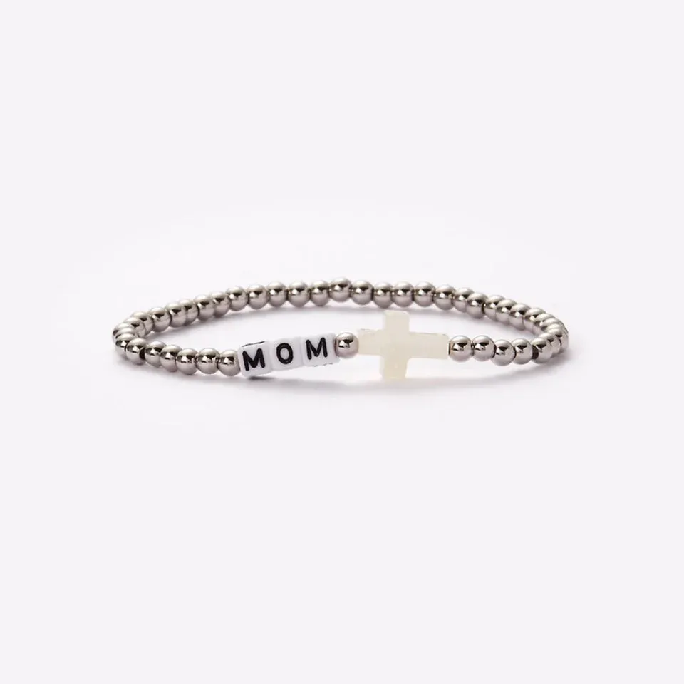 Holy Water Mom Bracelet with Cross