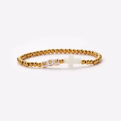 Holy Water Mom Bracelet with Cross