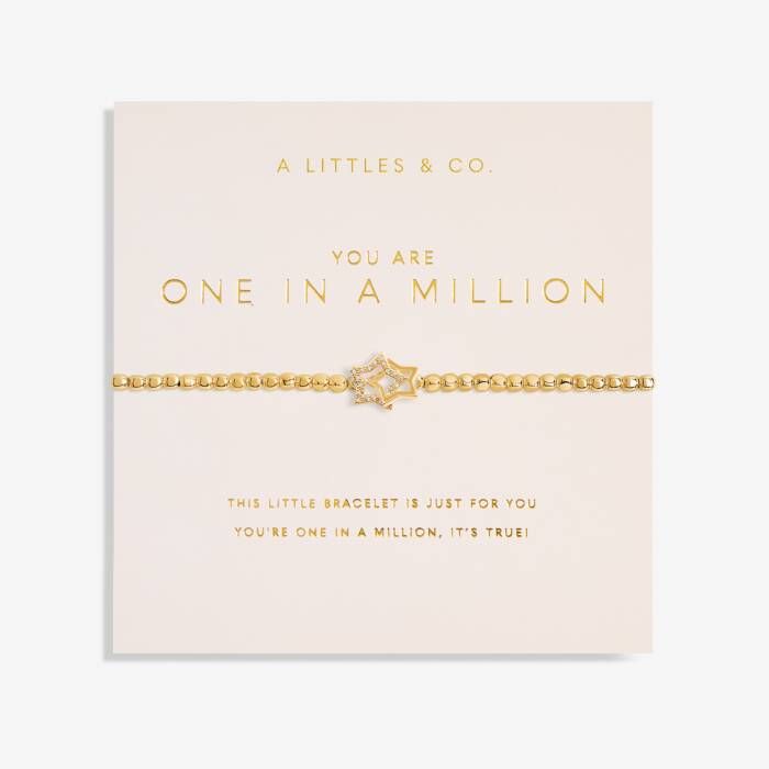 A Little &#39;You Are One in a Million&#39; Bracelet, Gold