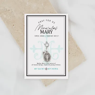 MSMH Charm - Miraculous Mary Oval