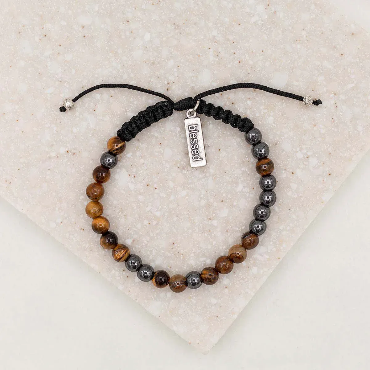 MSMH Godfather Morse Code Bracelet, Silver