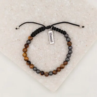 MSMH Godfather Morse Code Bracelet, Silver