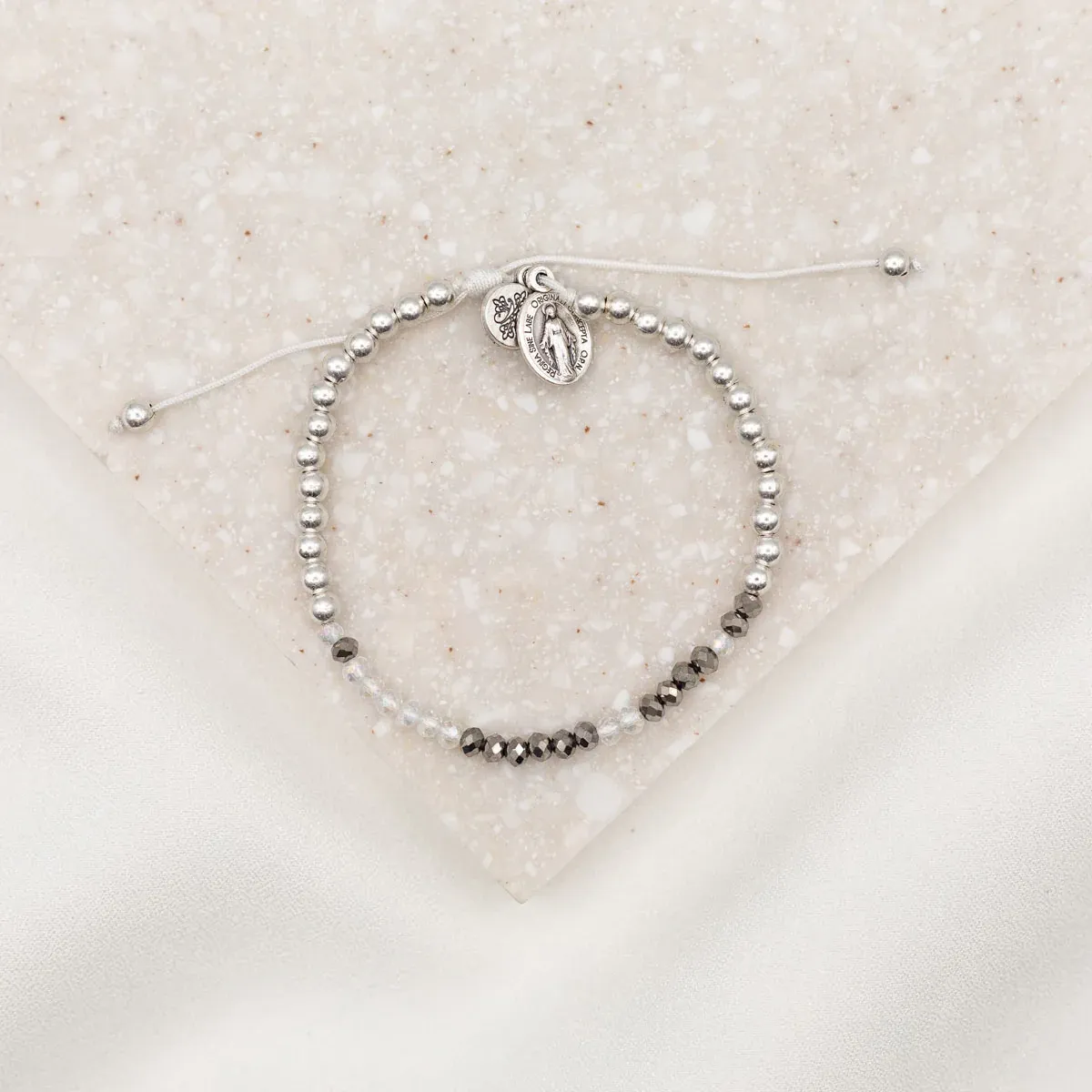 MSMH Godmother Morse Code Bracelet, Silver