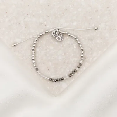 MSMH Godmother Morse Code Bracelet, Silver