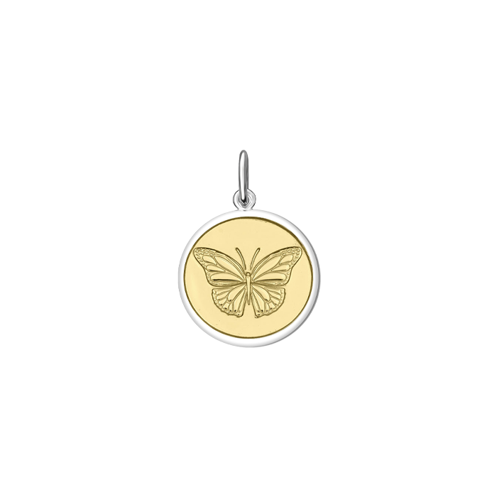 LOLA Butterfly Pendant, Gold Center/Mini