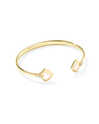 Kendra Scott Joelle Cuff Bracelet, Gold/Ivory Mother-of-Pearl