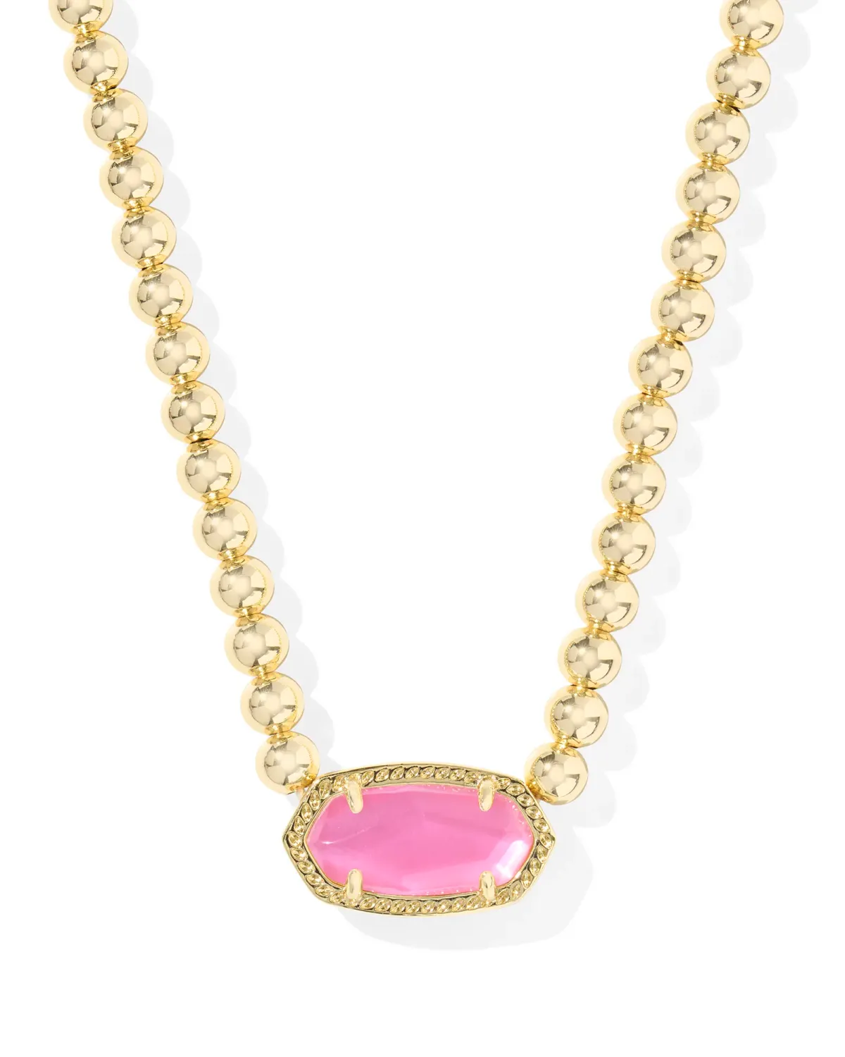 Kendra Scott Elisa Beaded Necklace, Gold/Azalea Illusion
