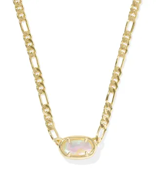 Kendra Scott Elisa Figaro Necklace, Gold/Iridescent Abalone