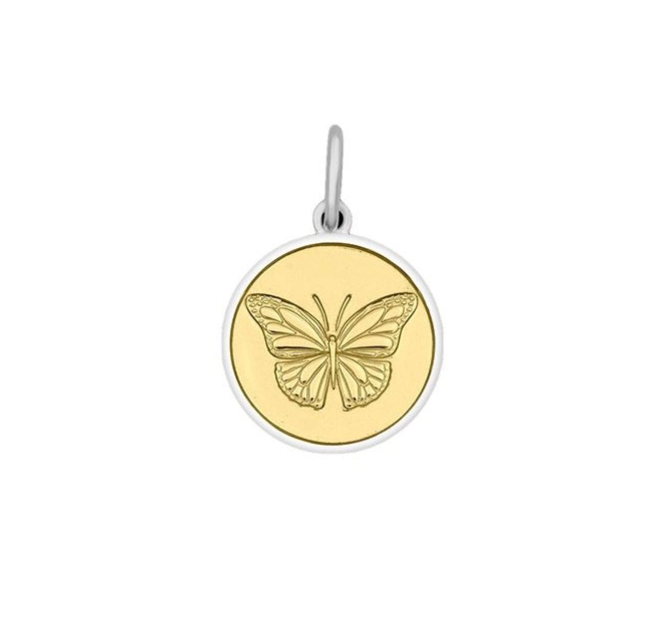 LOLA Butterfly Pendant, Gold Center/Small