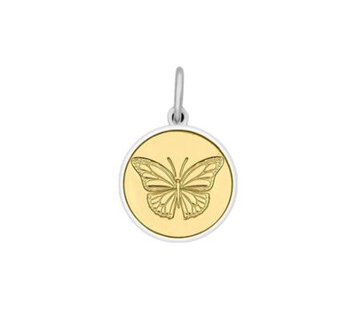 LOLA Butterfly Pendant, Gold Center/Small