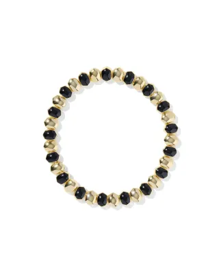 Kendra Scott Daphne Stretch Bracelet, Gold/Black