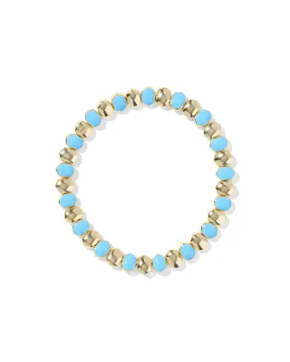 Kendra Scott Daphne Stretch Bracelet, Gold/Light Blue