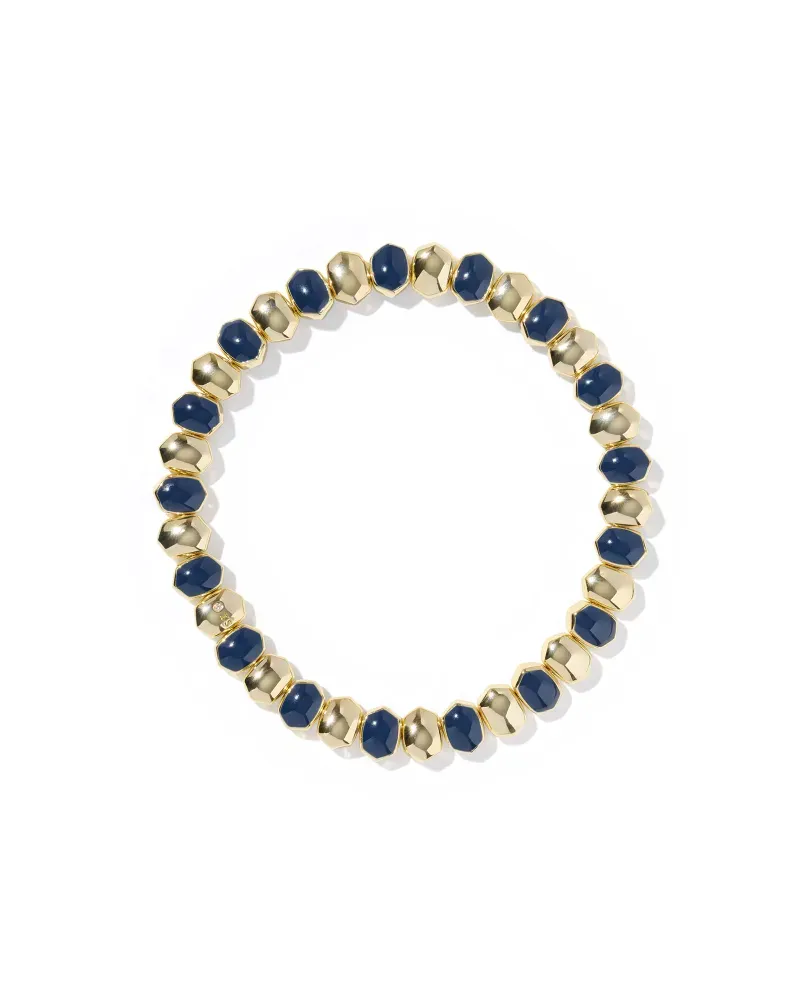 Kendra Scott Daphne Stretch Bracelet, Gold/Navy