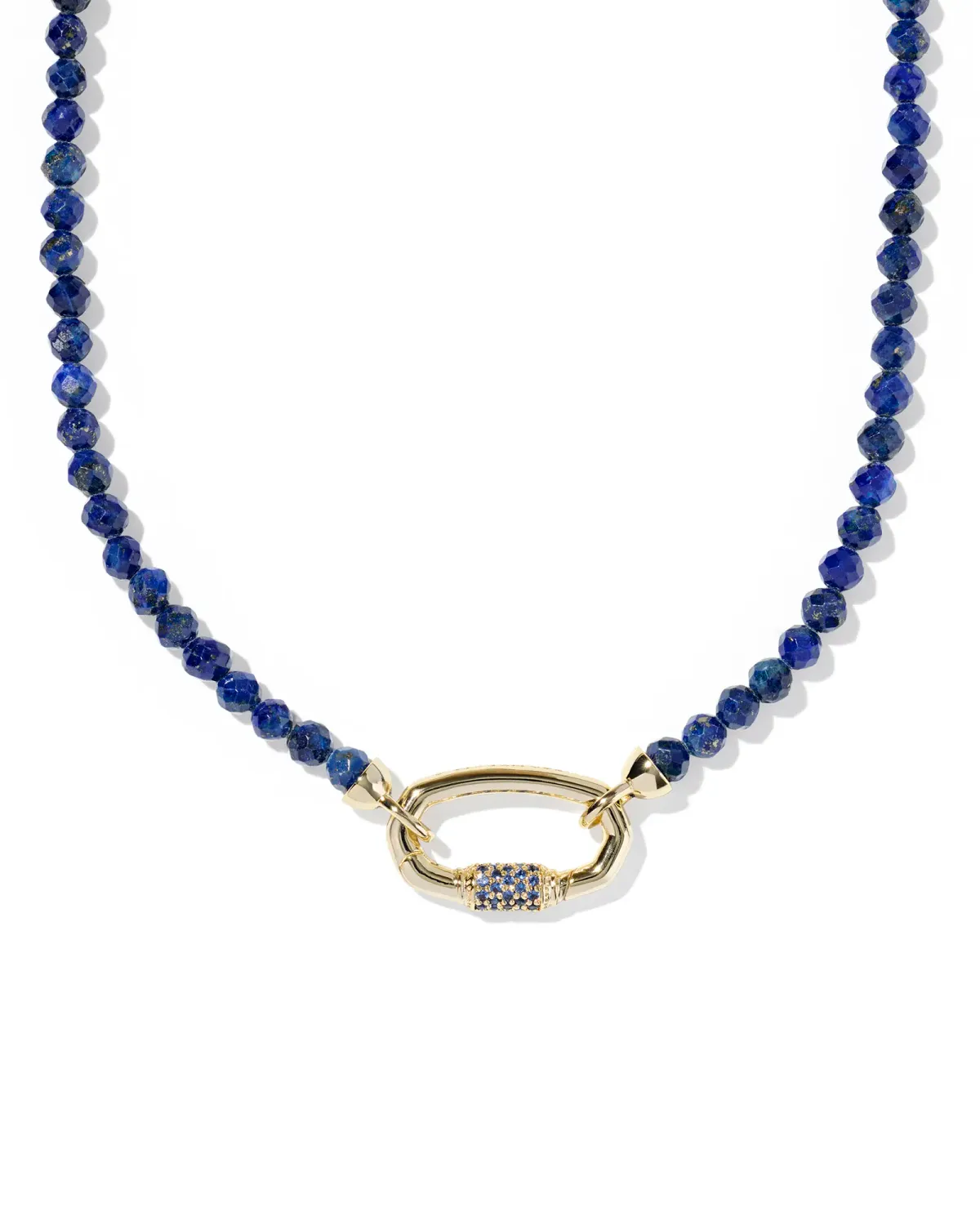 Kendra Scott Emery Beaded Necklace, Gold/Blue Lapis