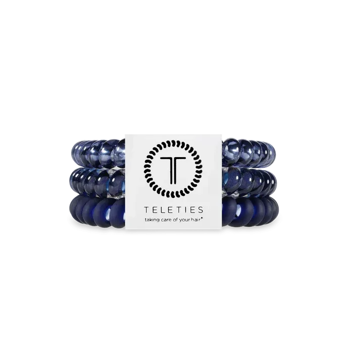 Teleties SMALL Hair Ties, Nightfall Navy