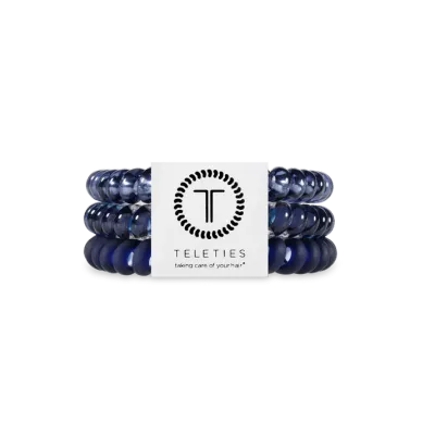 Teleties SMALL Hair Ties, Nightfall Navy