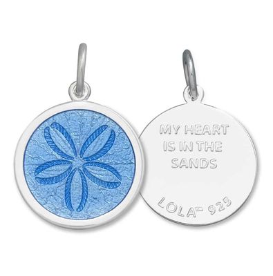 LOLA Sand Dollar Pendant, Periwinkle/Mini
