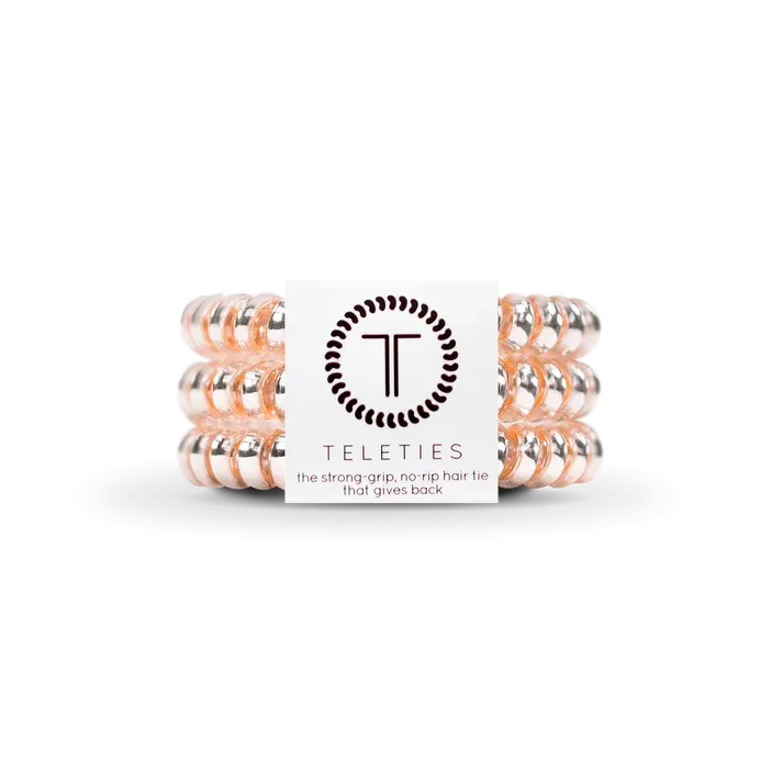 Teleties SMALL Hair Ties, Millennial Pink
