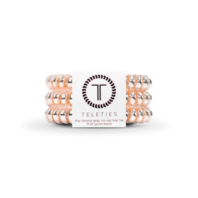 Teleties SMALL Hair Ties, Millennial Pink