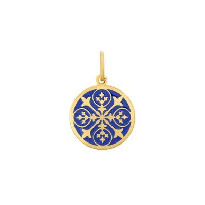 LOLA Sisterhood Fleur Pendant, All Gold/Indigo/Small