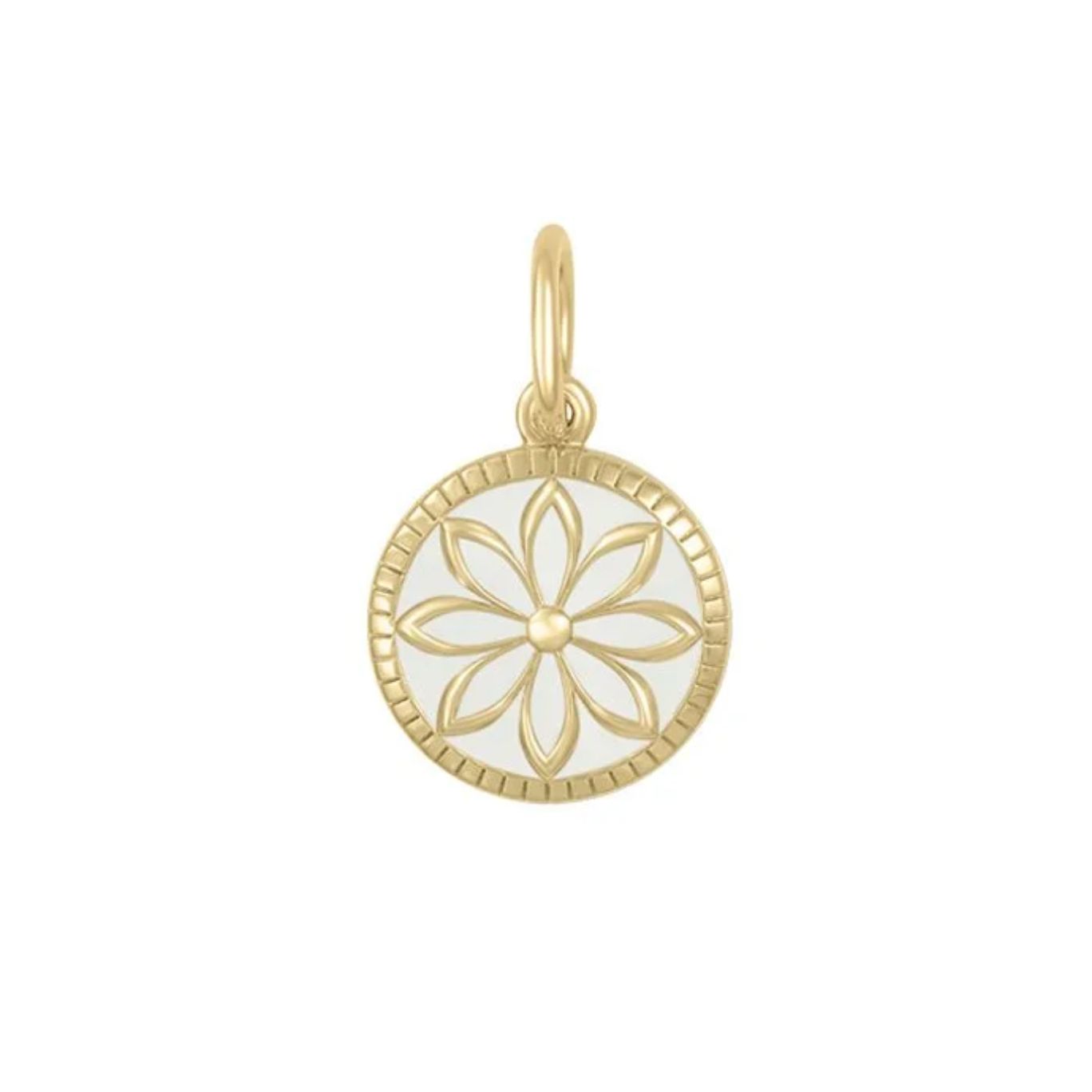 LOLA Daisy Pendant, All Gold/White/Small