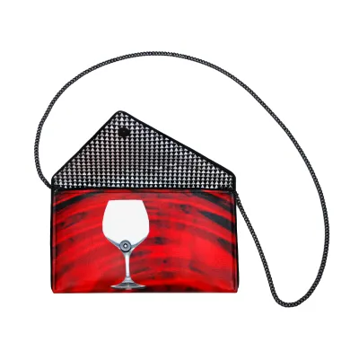 Kent Stetson Red Wine Crossbody Clutch