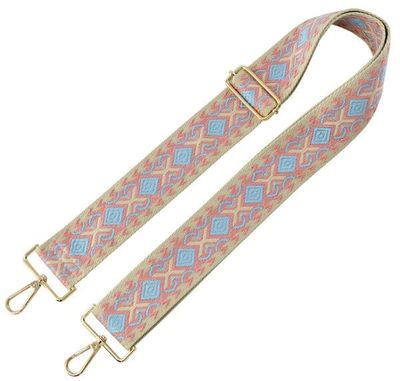 Bag Strap, Aqua/Pink XV
