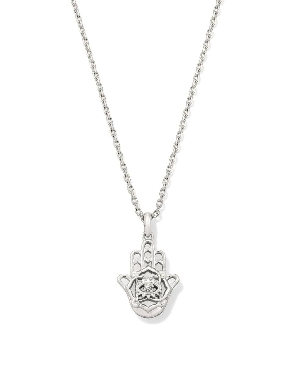 Kendra Scott Hamsa Pendant Necklace, Silver