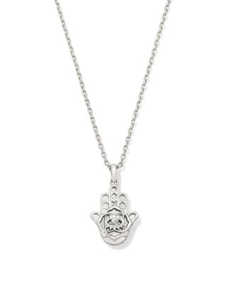 Kendra Scott Hamsa Pendant Necklace, Silver