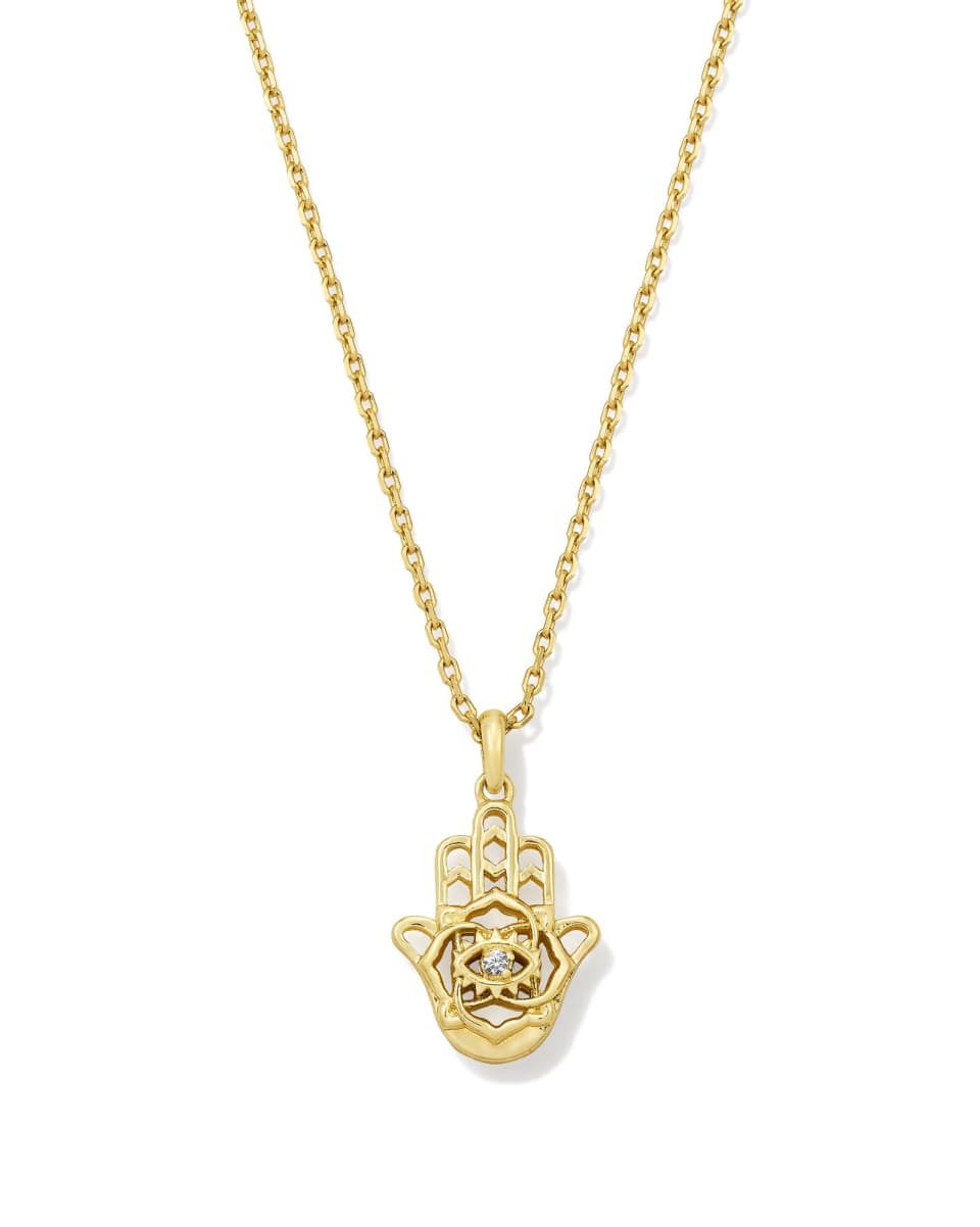 Kendra Scott Hamsa Pendant Necklace, Gold