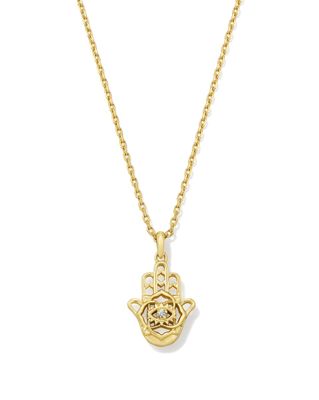 Kendra Scott Hamsa Pendant Necklace, Gold