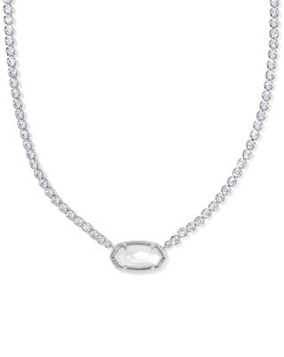 Kendra Scott Elisa Tennis Necklace, Silver
