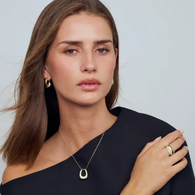 Sif Jakobs Borsa Grande Necklace (Gold)