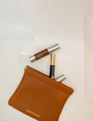 Roma Square Pouch, Cognac