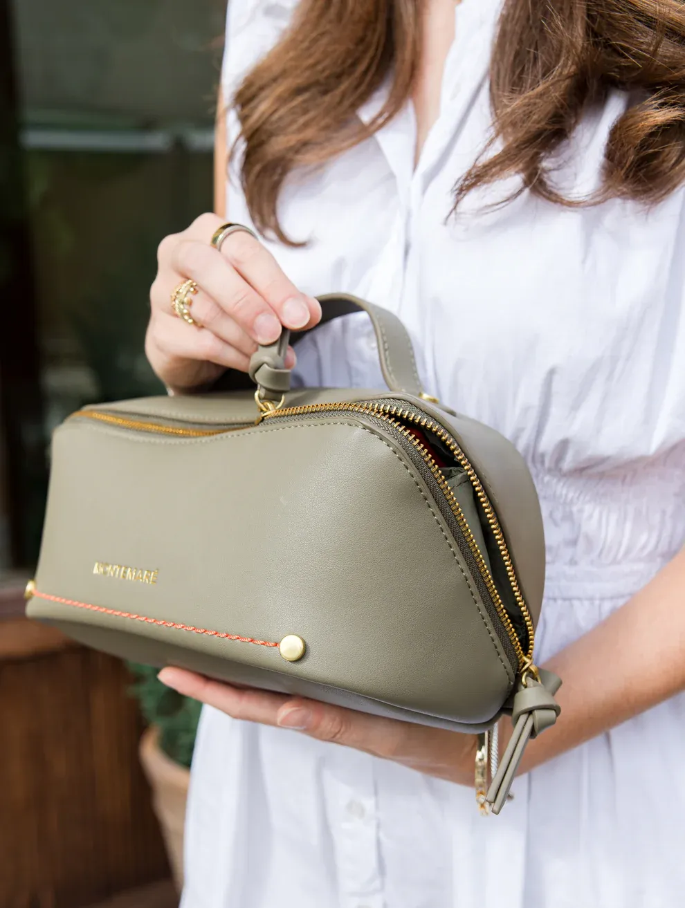 Roma Foldout Toiletry Case, Olive