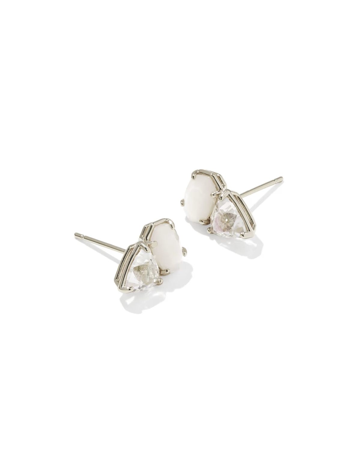 Kendra Scott Tatum Stud Earrings, Silver/Neutral Mix