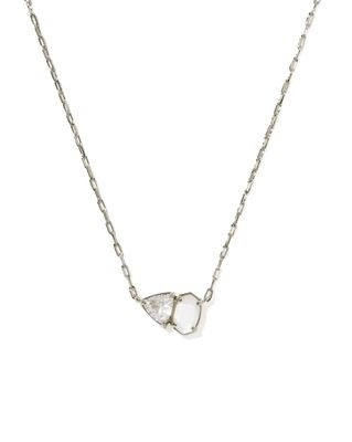 Kendra Scott Tatum Necklace, Silver/Neutral Mix