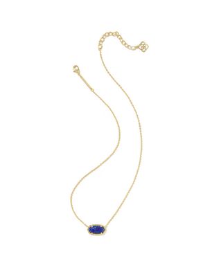 Kendra Scott Elisa Necklace, Gold/Indigo Lab Grown Opal Illusion