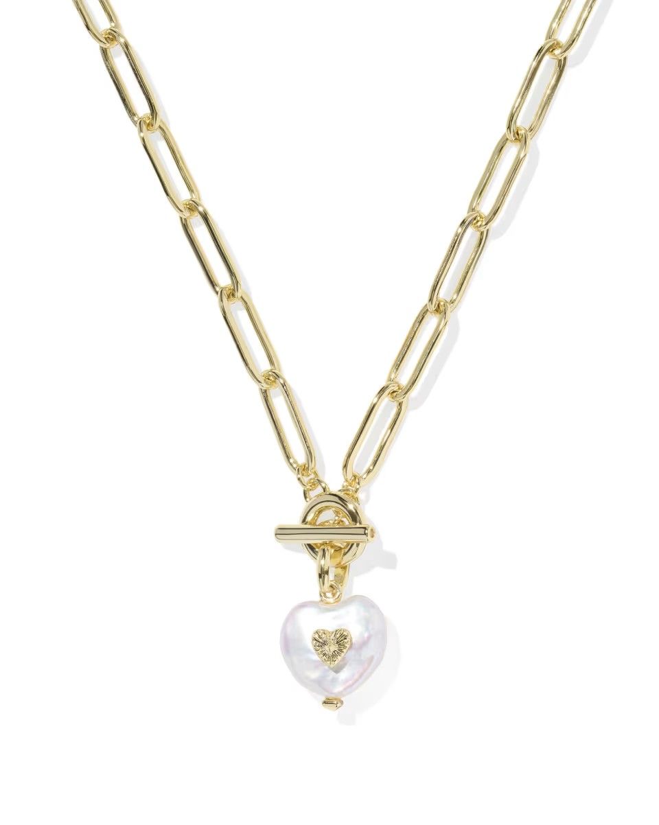 Kendra Scott Sasha Heart Necklace, Gold