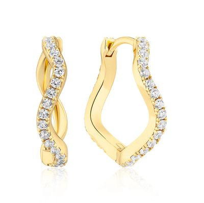 Sif Jakobs Ellera Waves Grande Earrings (Gold)