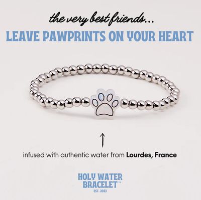 Holy Water Paw Print Bracelet
