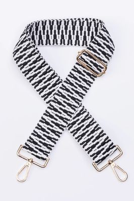 Bag Strap, Black/White ZZ