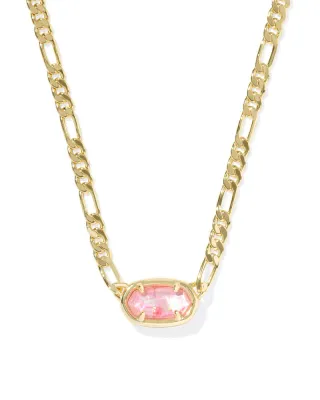Kendra Scott Elisa Figaro Necklace, Gold/Pink Iridescent Mother-of-Pearl
