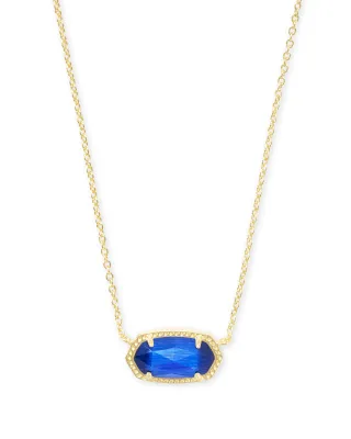 Kendra Scott Elisa Necklace, Gold/Cobalt Cat’s Eye