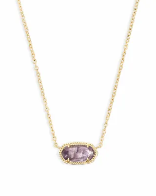 Kendra Scott Elisa Necklace, Gold/Amethyst